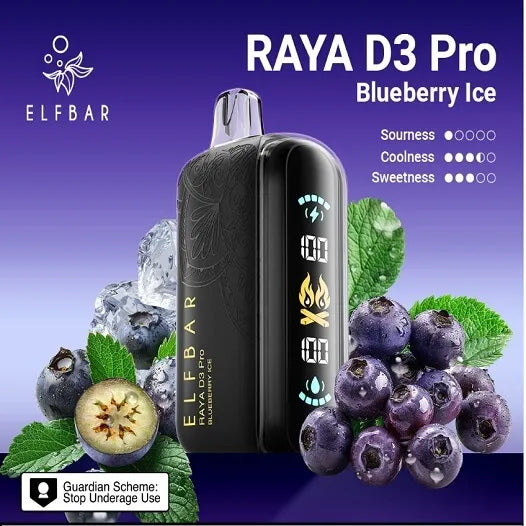 Elf Bar Raya D3 Pro 30K – Blueberry Ice - Vape Shop Inodre
