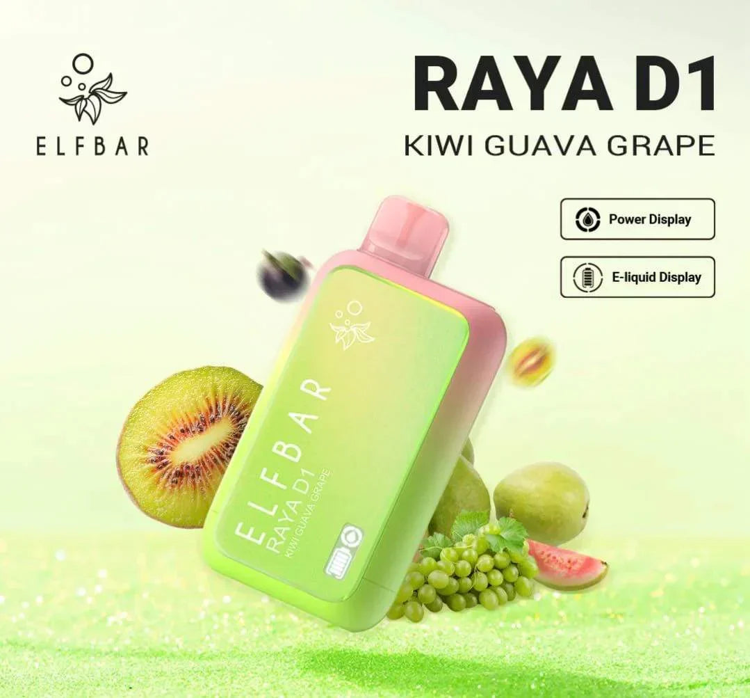 ELF BAR RAYA D1 – Kiwi Guava Grape - Vape Shop Inodre