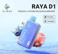 ELF BAR RAYA D1 – Peach Lychee Blackcurrant - Vape Shop Inodre