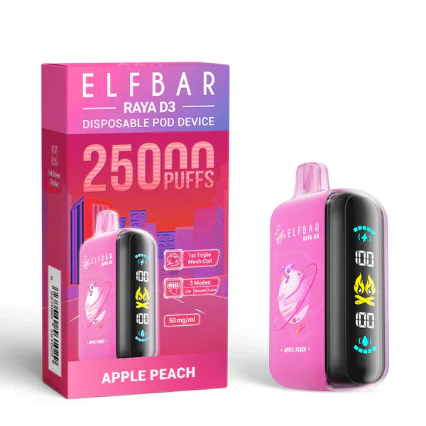 Elf Bar Raya D3 Apple peach – 25000 - Vape Shop Inodre