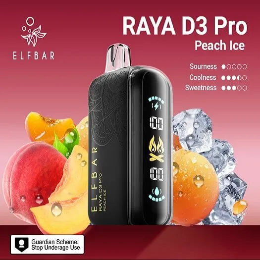 Elf bar Raya d3 pro -30k Peach ice - Vape Shop Inodre