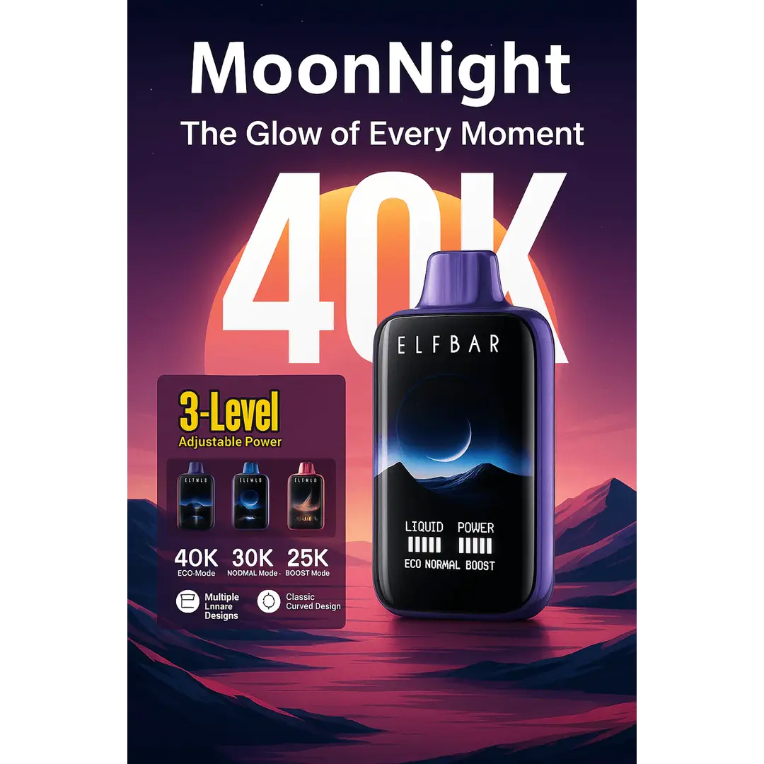 Elfbar Moon Night 40k – Kiwi Passion Fruit Guava - Vape Shop Inodre
