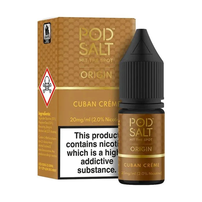 POD SALT CUBAN CREME – Nicotine Salt - Vape Shop Inodre