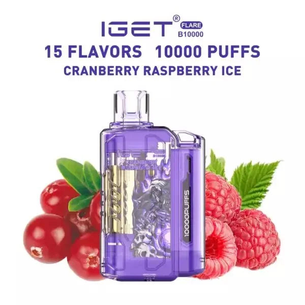 IGET FLARE B10000 – Cranberry Raspberry ice - Vape Shop Inodre