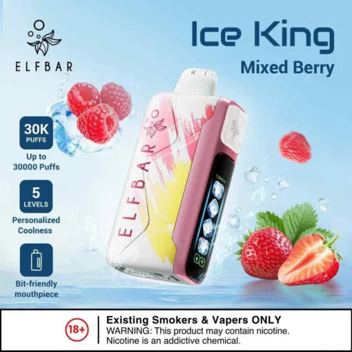 Elf Bar Ice King – Mixed Berries – 30K - Vape Shop Inodre