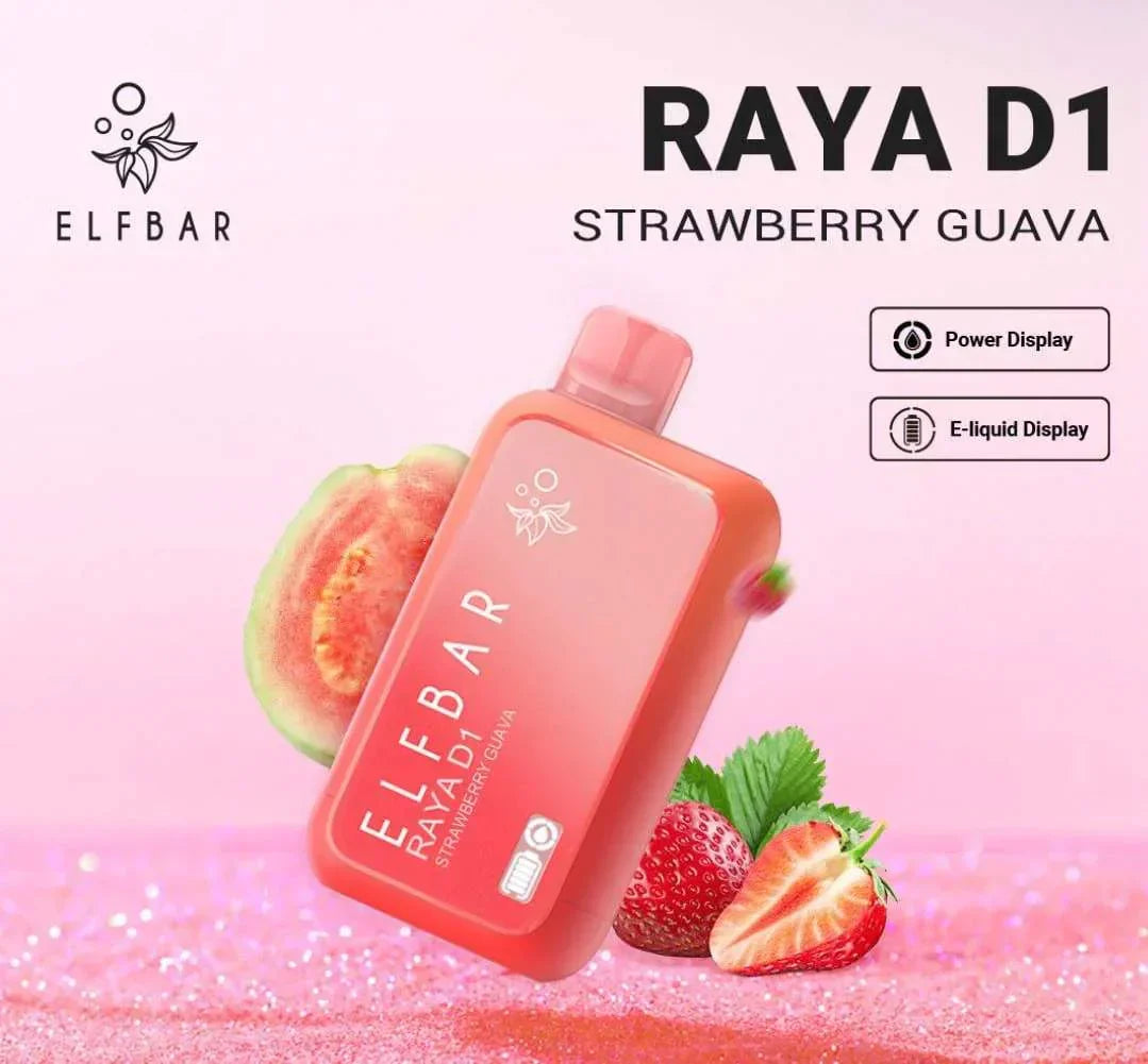 ELF BAR RAYA D1 – Strawberry Guava - Vape Shop Inodre